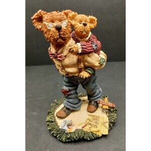 Boyds Bears Figurine Grandpa McBruin & Brian "Grandfathers are the Best"